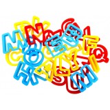Sablon litere plastic pentru modelaj,set de 26 buc.