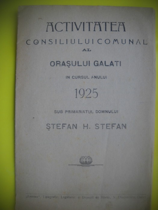 HOPCT ACTIVITATEA CONSILIULUI COMUNAL AL ORASULUI GALATI 1925-PRIMAR STEFAN [2]