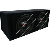 Subwoofer pasiv cu incinta, Audio System, 1200 W RMS, 2000 W MAX, difuzoare 2 x 12", bass reflex