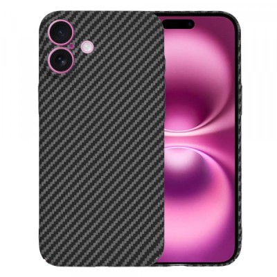 Husa pentru Apple iPhone 16 Plus, Techsuit, Carbonite FiberShell, Neagra foto
