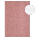 Caiet Dictando A5, 60 File, Copertă Roz Aurie cu Glitter, Oem