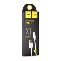 Cablu Hoco USB-A la Lightning 2.1A X1 1m Alb - Incarcare Rapida si Conectivitate Fiabila pentru Dispozitivele Tale Apple