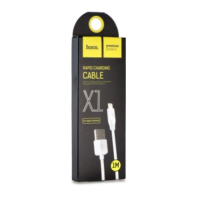 Cablu Hoco USB-A la Lightning 2.1A X1 1m Alb - Incarcare Rapida si Conectivitate Fiabila pentru Dispozitivele Tale Apple foto