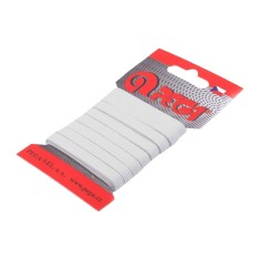 Elastic simplu plat, latime 5.3 mm, lungime 5 m, Alb