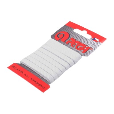 Elastic simplu plat, latime 5.3 mm, lungime 5 m, Alb foto