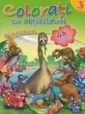 Colorati cu abtibilduri 3 - Dinozauri - Girasol