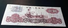 Bancnota 1 yuan 1960 din China
