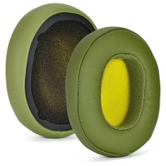 Set 2 bureti Edman pentru casti Skullcandy Crusher 3.0 / 2.0 / 360 / EVO / ANC, Hesh 3, Venue Wireless Over-Ear, Piele ecologica, Verde
