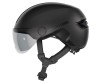Casca Bicicleta ABUS City HUD-Y ACE, Unisex, Negru, M (54-58cm), Viziera, LED, Ajustabila, Zgarieturi Fine - RESIGILAT