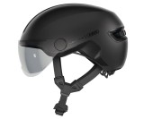 Cumpara ieftin Casca de bicicleta cu viziera ABUS City HUD-Y ACE, unisex, negru, M 54-58 cm - RESIGILAT