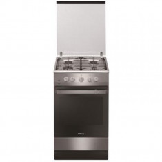 Aragaz pe gaz Hansa FCGX520209, 4 arzatoare, grill, aprindere electrica plita, inox