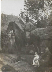 Fotografie ofiter austro-ungar decorat calare primul razboi mondial foto