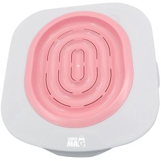 Adaptor de toaleta pentru pisici Linomag&reg;, Kit pentru educare pisicii la toaleta, Roz