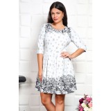 Rochie cu imprimeu in pliuri - 40Marimea