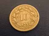 10 rappen 1897 , Tiraj = 500.000 , stare EF+ [poze], Europa, Nichel