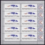 Cumpara ieftin RO 2019 ,LP 2225b ,&quot;Presedintia RO la Consiliu UE&quot; mcoli 10 M + 5 viniete ,MNH
