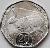 20 pence 2023 Isle of Man , Mountain hare , Charles III, Aunc, km#1787, Europa
