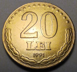 Monedă 20 lei 1991