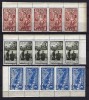 Romania 1942 - Lp 148 II - Un an Basarabia - straif de 5 timbre - MNH***, Nestampilat
