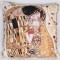 Perna decorativa Art Nouveau cu &quot;Sarutul&quot; Klimt han023-8001