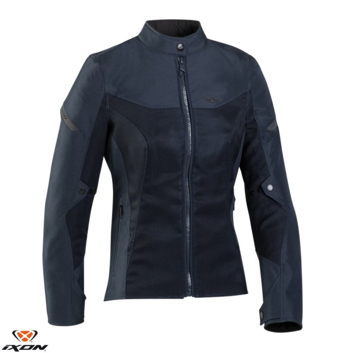 Geaca (jacheta) femei pentru scuter - motocicleta Racing/Roadster Ixon vara model Fresh LS culoare: navy (albastru) Navy (albastru) S