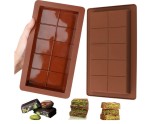 Cumpara ieftin Set 2 forme silicon tablete de ciocolata , anti, aderent, alimentare, rezistente la caldura (-40, C pana la +230, C)