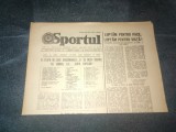 ZIARUL SPORTUL 2 DECEMBRIE 1981 CUPA ROMANIEI