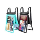 Set 2 huse impermeabile Rynapac, pentru telefon si alte accesorii, albastru + negru - RESIGILAT