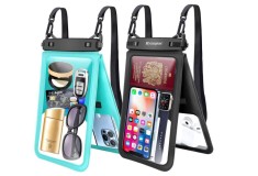 Set 2 huse impermeabile Rynapac, pentru telefon si alte accesorii, albastru + negru - RESIGILAT