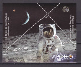 RO 2019 LP 2247a &quot;50 ani primul pas pe Luna/ misiunea Apollo&quot;, colita 799 ,MNH