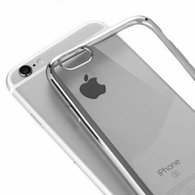 Husa pentru Apple iPhone 6 / iPhone 6S TPU placata Argintiu foto