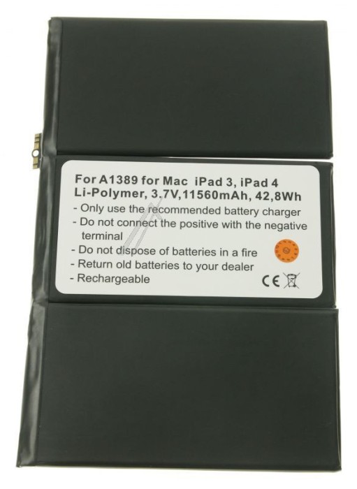 3,7V-11500MAH ACUMULATOR ALTERNATIV IPAD 3, IPAD 4 COM