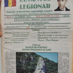 CUVANTUL LEGIONAR AUGUST 2014 MISCAREA LEGIONARA NICADOR ZELEA CODREANU 16 PAG