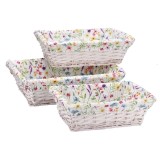 Cumpara ieftin Set 3 cosuri depozitare lemn salcie, textil 37 x 27 x 12 cm, 42 x 30 x 14 cm, 46 x 36 x 16 cm