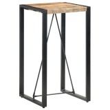 Masă de bar, 60 x 60 x 110 cm, lemn masiv de mango