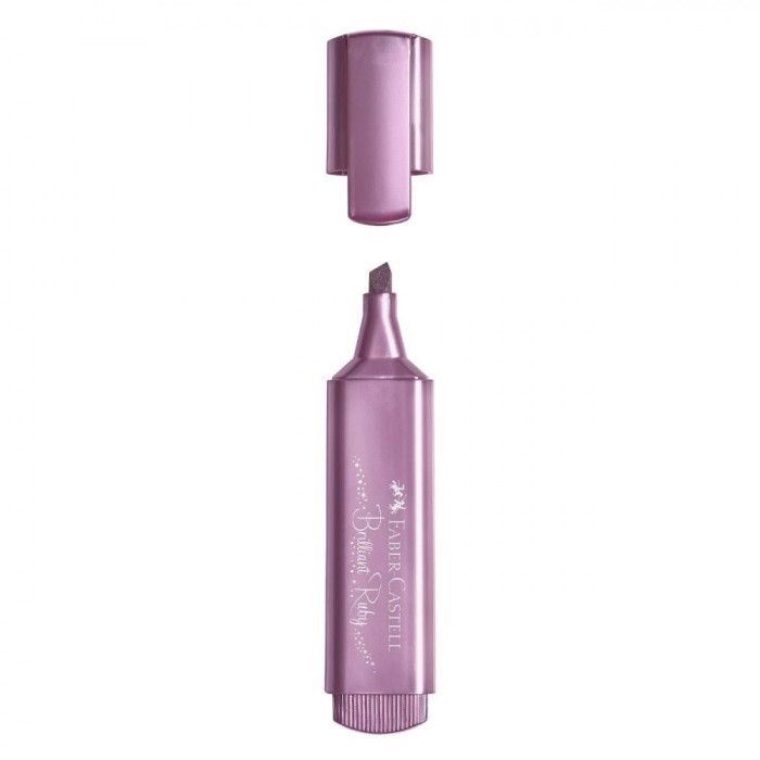 Evidențiator Faber Castell, Brilliant Ruby, Efect Metalic, Culoare Mov