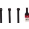Cablu 3in1 USB to Lightining, Type-C, Micro-USB Red, AM+