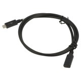 Cablu USB 3.2 USB-C la USB-C 1m Negru