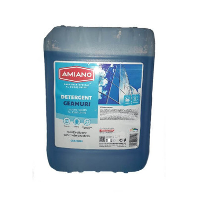 Detergent Geamuri Amiano, 10 L, Detergent pentru Geamuri, Detergent Sticla, Detergent pentru Sticla, Detergent pentru Suprafete din Sticla, Detergent foto