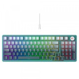 Tastatura Gaming HAVIT KB899L, RGB, 1.8m, Alba Verde, Universal