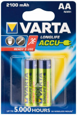 Acumulator R6 (AA) 2100mAh Ready2Use 2 buc blister 56706 Varta foto