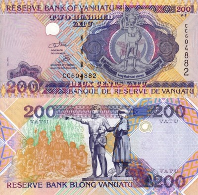 VANUATU 200 vatu ND (1995) UNC!!! foto