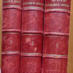 Alexandru Odobescu , Scrieri literare si istorice , 3 volume , 1887 , editia 1