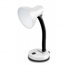 Lampa de birou cu brat flexibil, Esperanza Vega 94380, 31cm inaltime, dulie E27, alba