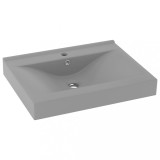 Cumpara ieftin Chiuveta baie lux orificiu robinet gri mat 60x46 cm ceramica