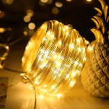 Instalatie Craciun Luminoasa 20m, 200 LED Alb Cald, Interior/Exterior, 8 Jocuri Lumini, IP68