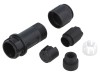 Conector circular 2 pini, IP68, pe cablu