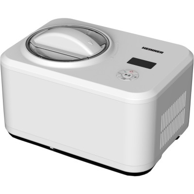 Aparat pentru preparat inghetata Heinner Glace HICM-150WHYG, 1.5 l, Timer digital, Functie iaurt, Mentinere la rece, Alb foto