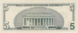 Bancnotă SUA 5 dolari 1999 &ndash; Abraham Lincoln, seria BB42958428C