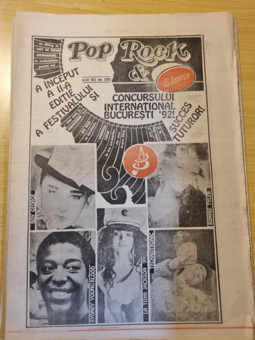 Pop rock &amp; show mai 1992-interviu laurentiu cazan,axl rose,jazz festival brasov